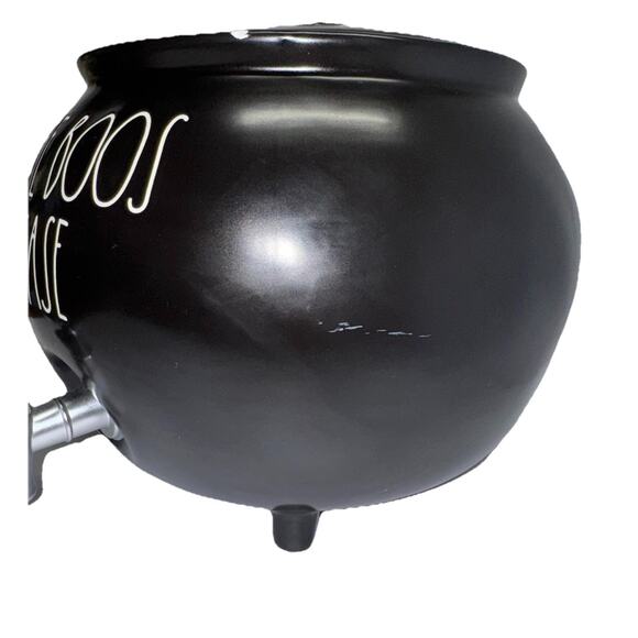 Halloween Party Decor “More Boos Please” Cauldron Drink Dispenser Black Rae Dunn - Picture 5 of 9
